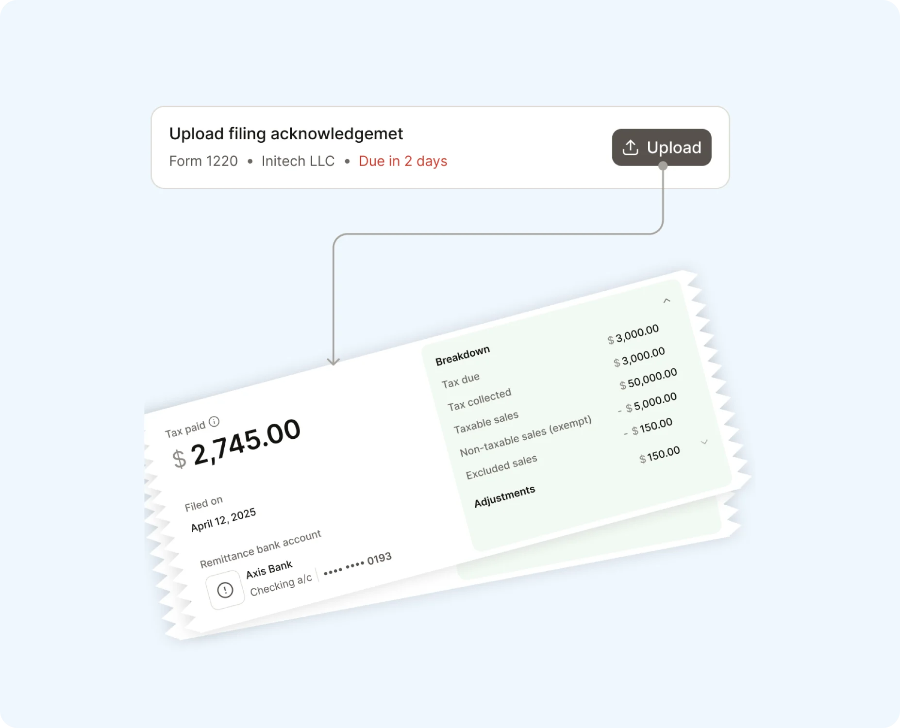 Commenda corporate income tax filing dashboard with compliance tracking across 70+ countries