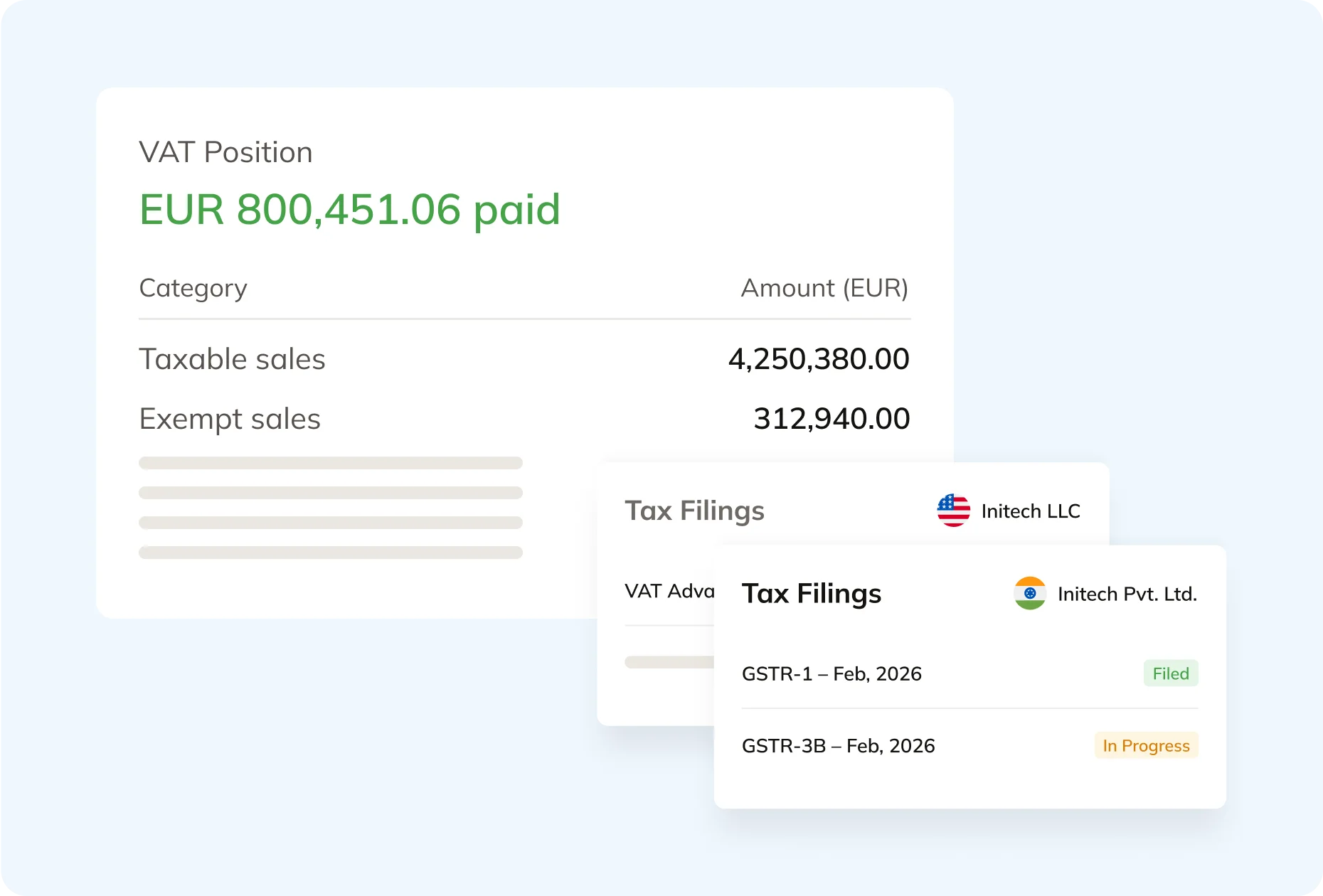 Commenda indirect tax exposure tracking with real-time VAT and sales tax calculations