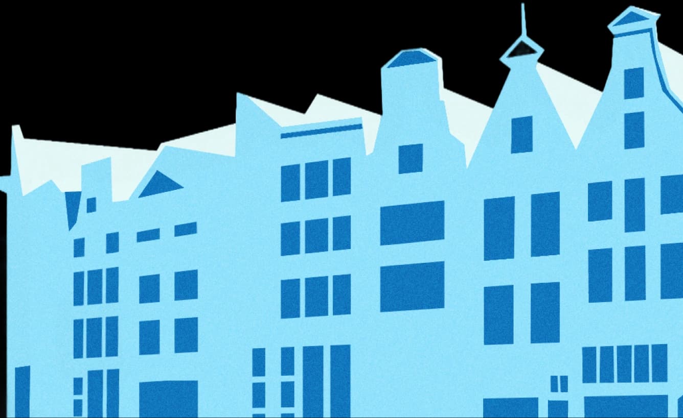 Amsterdam canal illustration representing business in the Netherlands