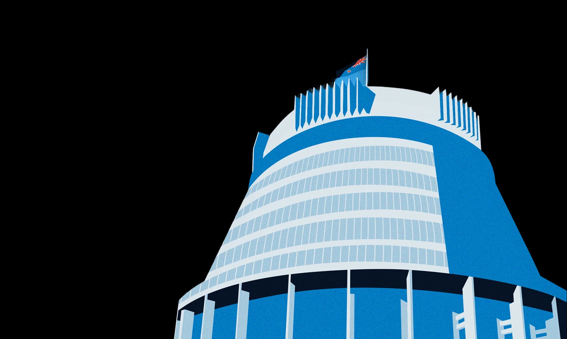 Sky Tower illustration representing business in New Zealand