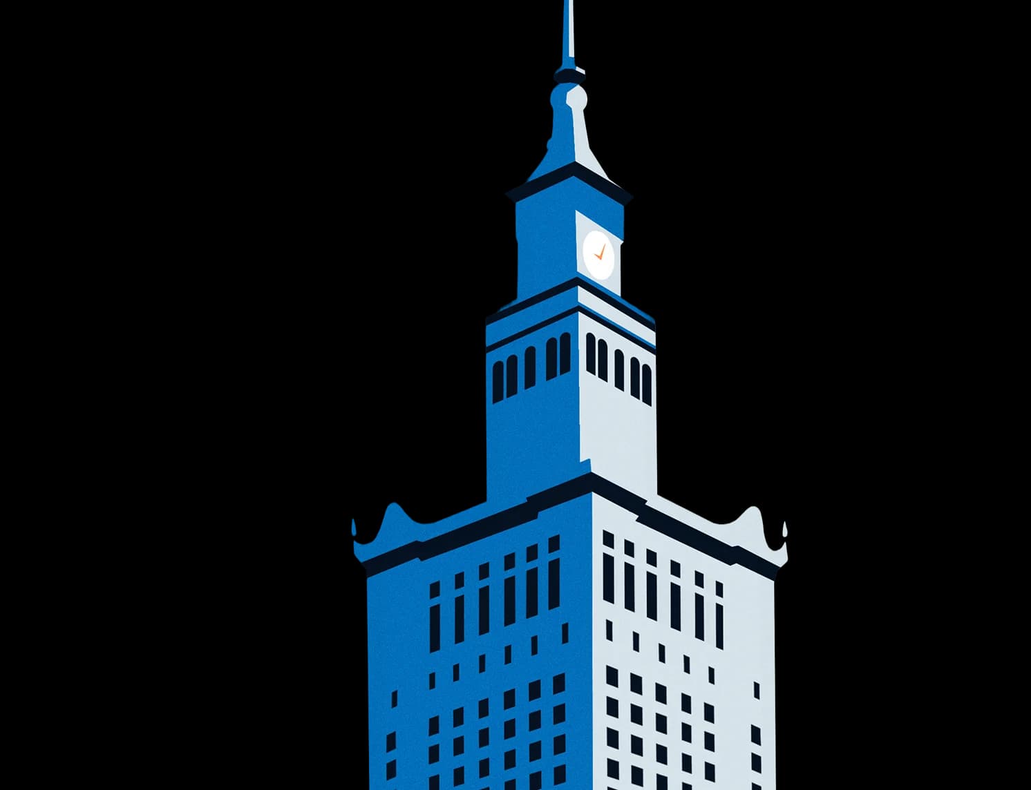 Warsaw Old Town illustration representing business in Poland