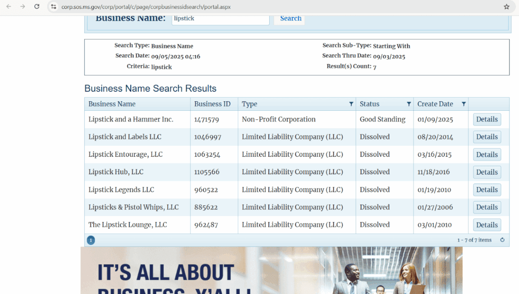 Review search results