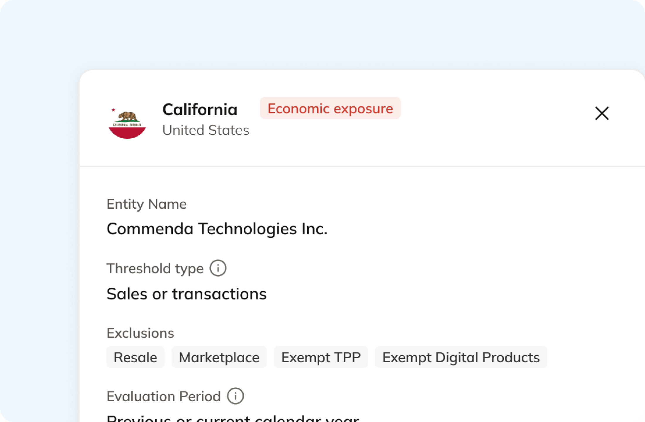 global indirect tax exposure tracking software product shot commenda